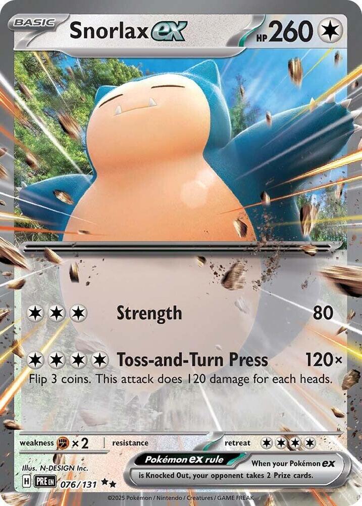 Snorlax ex (076/131) [Scarlet & Violet: Prismatic Evolutions] | Clutch Gaming