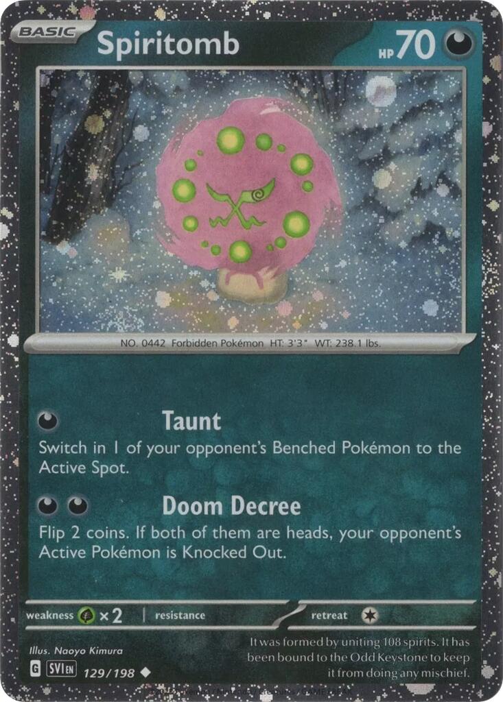 Spiritomb (129/198) (Cosmo Holo) [Scarlet & Violet: Black Star Promos] | Clutch Gaming