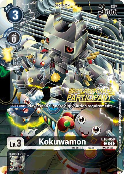 Kokuwamon [BT8-059] (2025 Regionals Participant) [New Awakening Promos] | Clutch Gaming
