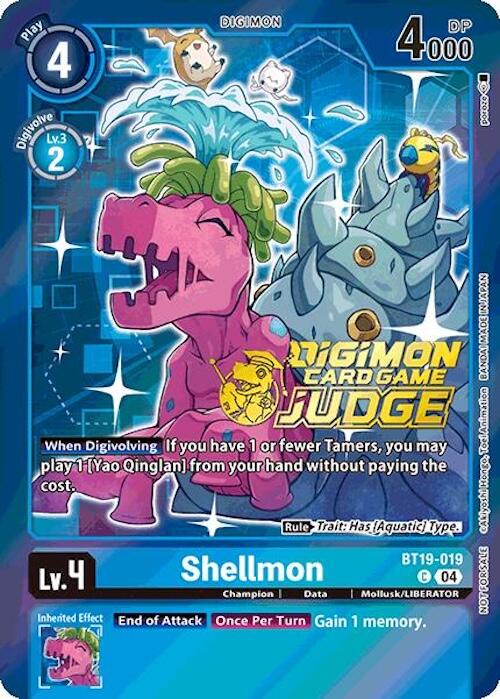 Shellmon [BT19-019] (Judge Pack 2025 Wave 1) [Release Special Booster Ver.2.0] | Clutch Gaming