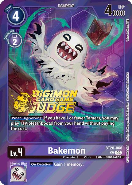Bakemon [BT20-068] (Judge Pack 2025 Wave 1) [Release Special Booster Ver.2.5 Promos] | Clutch Gaming
