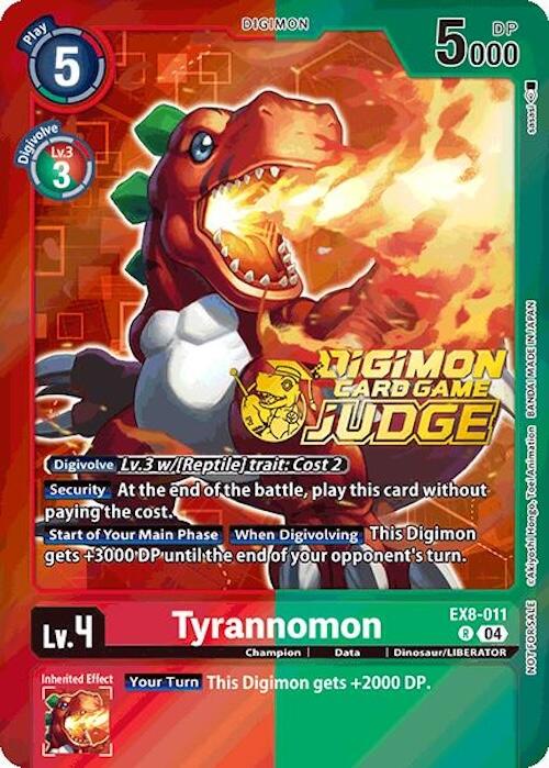 Tyrannomon [EX8-011] (Judge Pack 2025 Wave 1) [Chain of Liberation Promos] | Clutch Gaming
