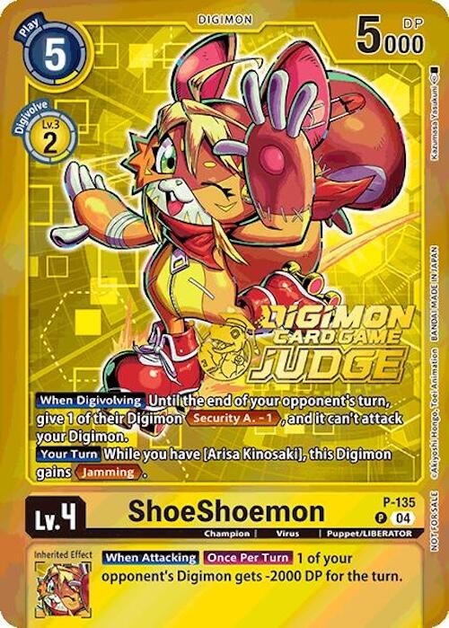 ShoeShoemon [P-135] (Judge Pack 2025 Wave 1) [Promotional Cards] | Clutch Gaming
