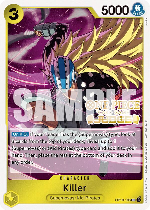 Killer (Judge Pack Vol. 5) [One Piece Promotion Cards] | Clutch Gaming