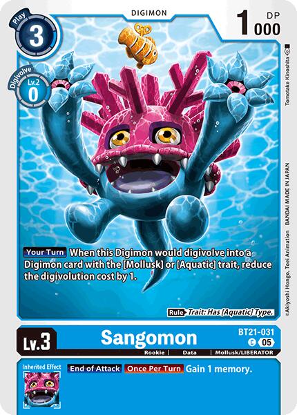 Sangomon [BT21-031] [World Convergence] | Clutch Gaming