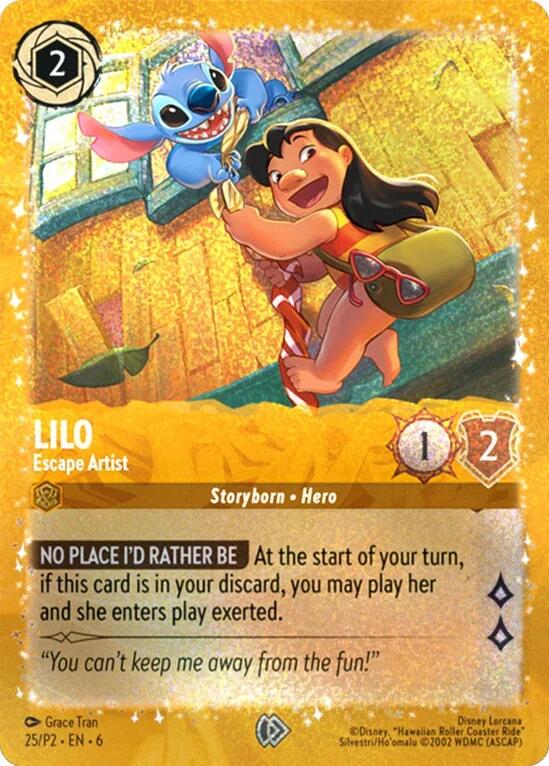 Lilo - Escape Artist (25) [Promo Cards] | Clutch Gaming