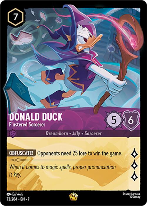 Donald Duck - Flustered Sorcerer (73/204) [Archazia's Island] | Clutch Gaming