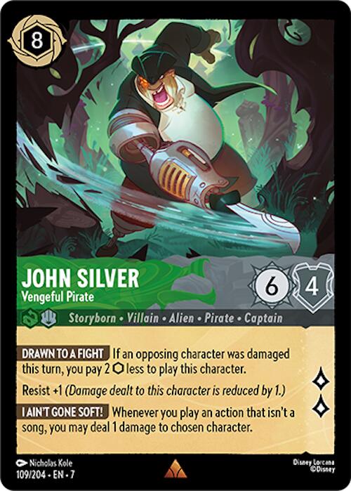 John Silver - Vengeful Pirate (109/204) [Archazia's Island] | Clutch Gaming