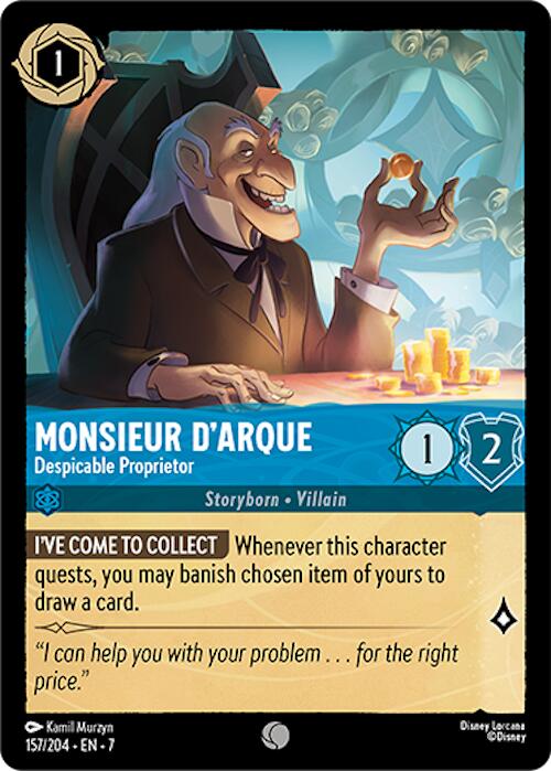 Monsieur D'Arque - Despicable Proprietor (157/204) [Archazia's Island] | Clutch Gaming