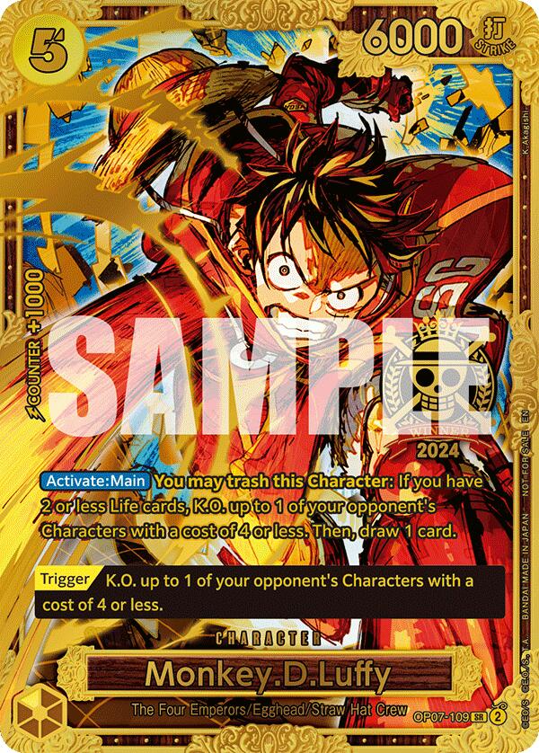 Monkey.D.Luffy (Championship 2024 World Final 1st Place) [One Piece Promotion Cards] | Clutch Gaming