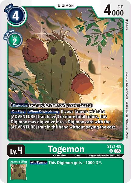 Togemon [ST21-08] [Starter Deck: Hero of Hope] | Clutch Gaming