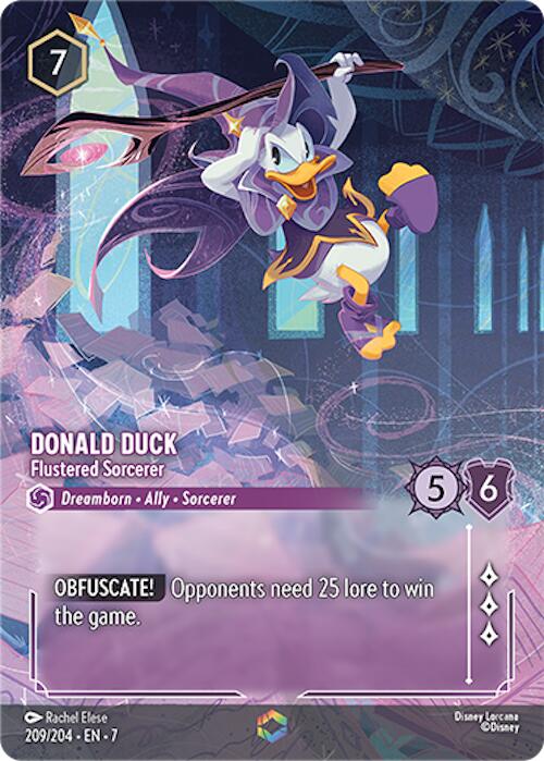 Donald Duck - Flustered Sorcerer (Enchanted) (209/204) [Archazia's Island] | Clutch Gaming