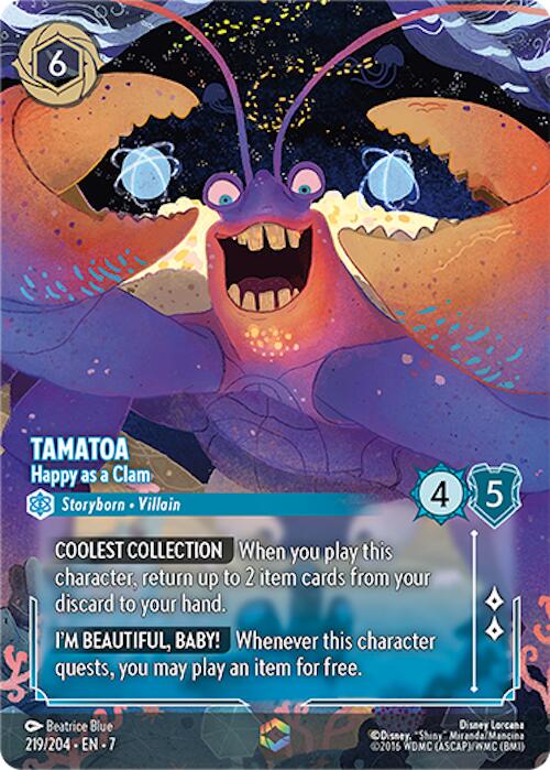Tamatoa - Happy as a Clam (Enchanted) (219/204) [Archazia's Island] | Clutch Gaming