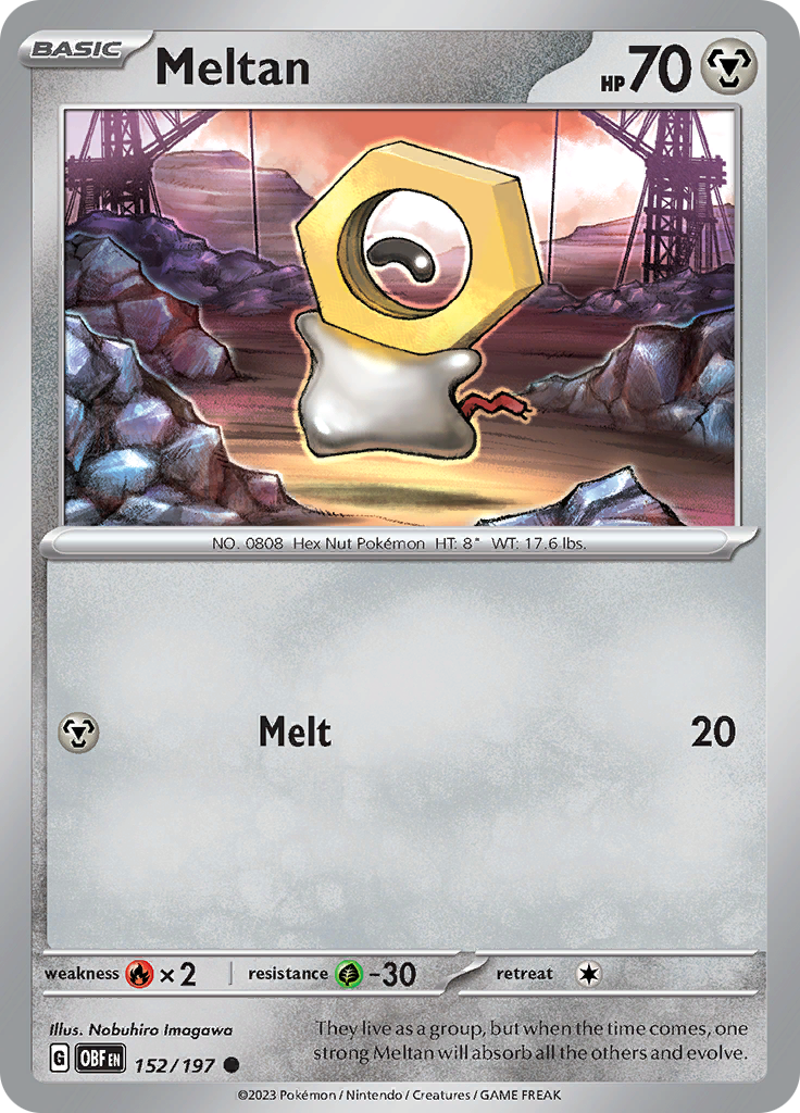 Meltan (152/197) [Scarlet & Violet: Obsidian Flames] | Clutch Gaming