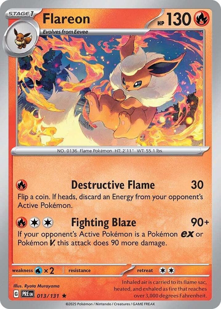 Flareon (013/131) [Scarlet & Violet: Prismatic Evolutions] | Clutch Gaming