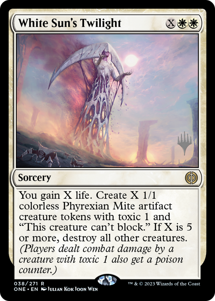 White Sun's Twilight (Promo Pack) [Phyrexia: All Will Be One Promos] | Clutch Gaming