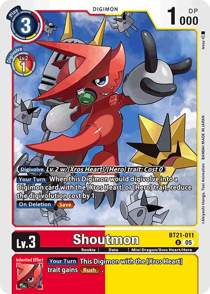 Shoutmon [BT21-011] [World Convergence] | Clutch Gaming
