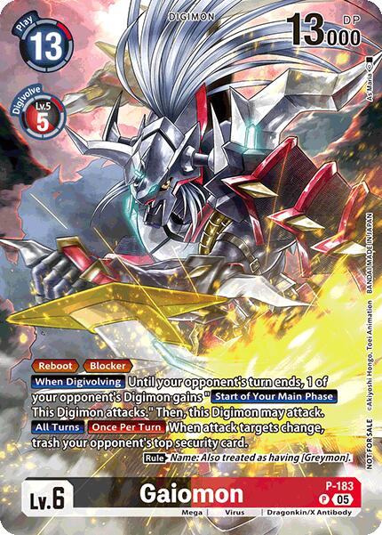 Gaiomon [P-183] (BT-21: Illustration Celebration Pack) [World Convergence] | Clutch Gaming
