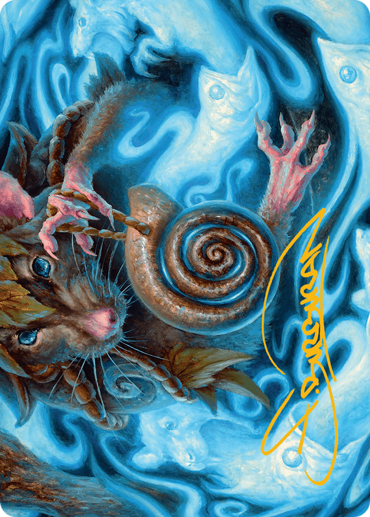 Mind Spiral Art Card (Gold-Stamped Signature) [Bloomburrow Art Series] | Clutch Gaming