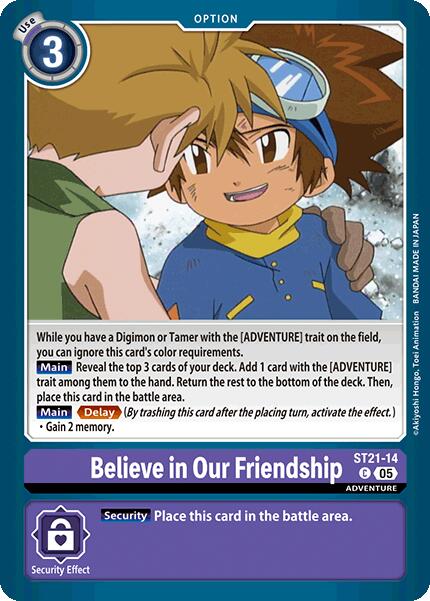 Believe in Our Friendship [ST21-14] [Starter Deck: Hero of Hope] | Clutch Gaming