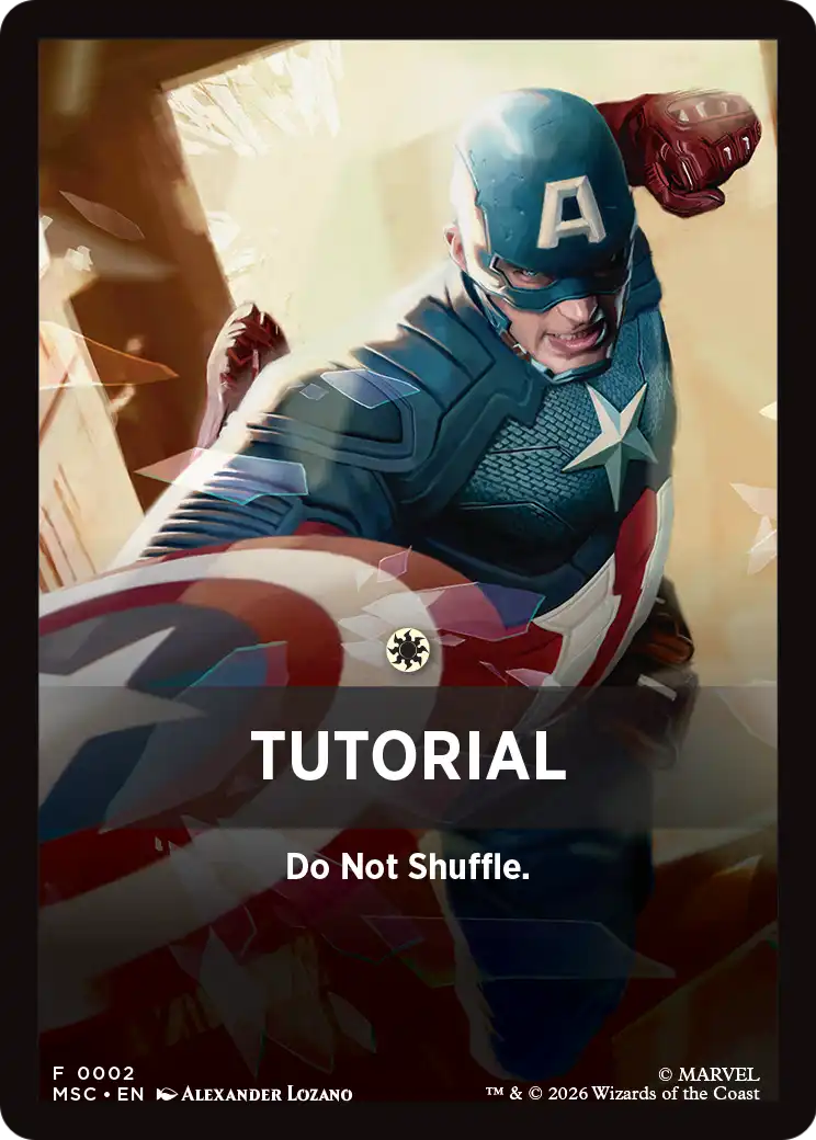 Tutorial Theme Card (0002) [Marvel Super Heroes Commander] | Clutch Gaming