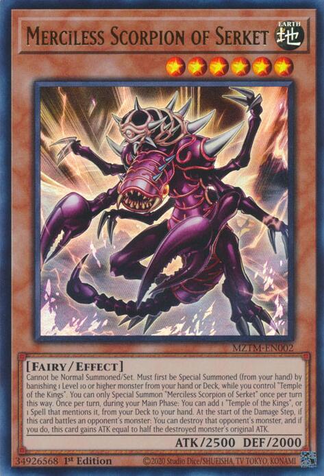 Merciless Scorpion of Serket [MZTM-EN002] Ultra Rare | Clutch Gaming