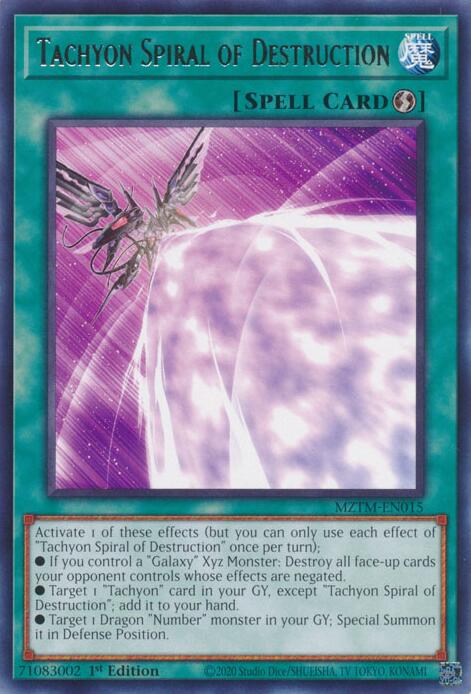 Tachyon Spiral of Destruction [MZTM-EN015] Rare | Clutch Gaming
