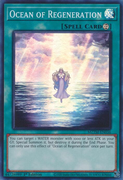 Ocean of Regeneration [MZTM-EN036] Super Rare | Clutch Gaming
