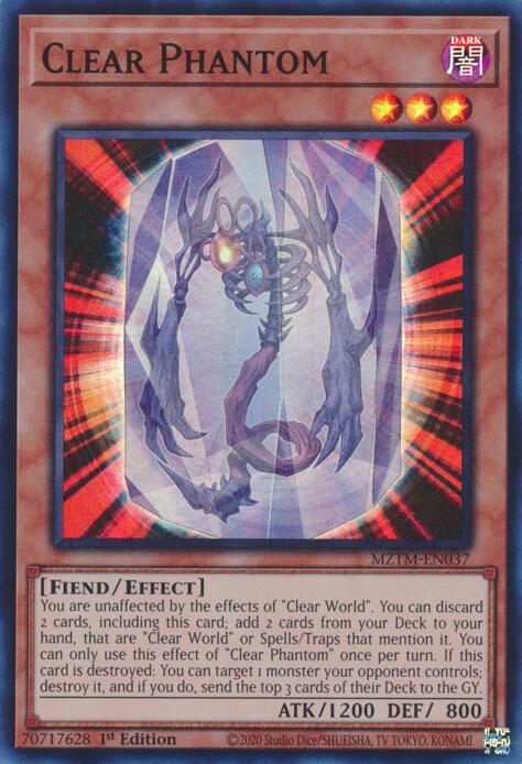 Clear Phantom [MZTM-EN037] Super Rare | Clutch Gaming