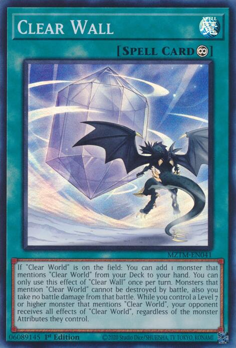 Clear Wall [MZTM-EN041] Super Rare | Clutch Gaming