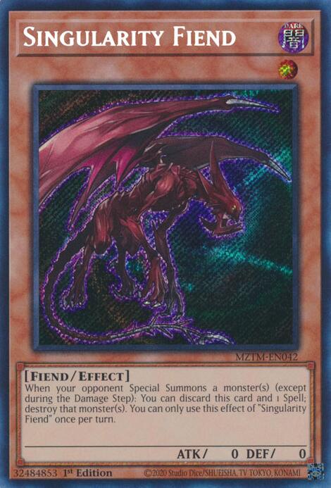Singularity Fiend [MZTM-EN042] Secret Rare | Clutch Gaming