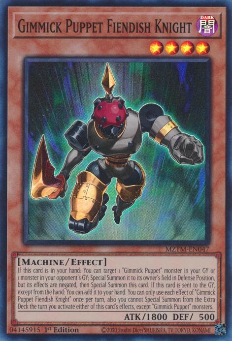 Gimmick Puppet Fiendish Knight [MZTM-EN047] Super Rare | Clutch Gaming