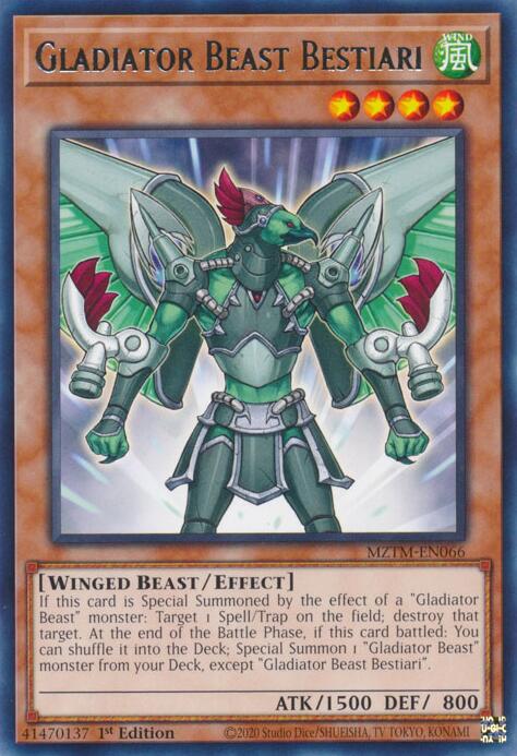 Gladiator Beast Bestiari [MZTM-EN066] Rare | Clutch Gaming