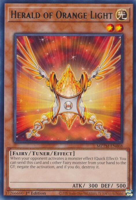 Herald of Orange Light [MZTM-EN068] Rare | Clutch Gaming