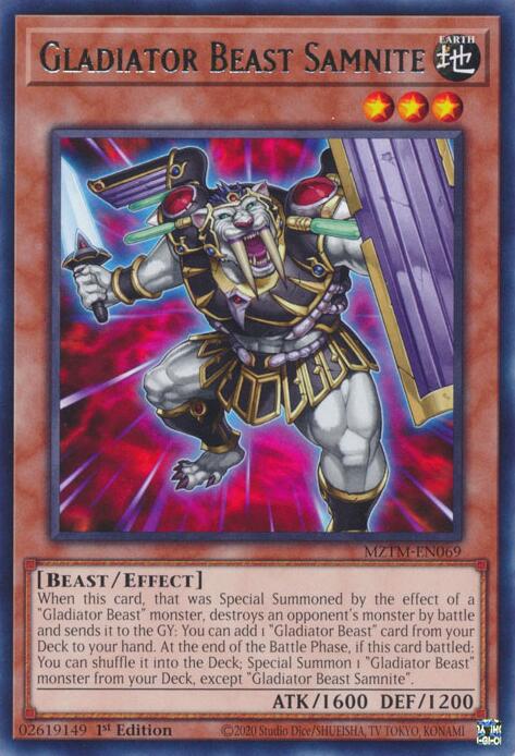 Gladiator Beast Samnite [MZTM-EN069] Rare | Clutch Gaming