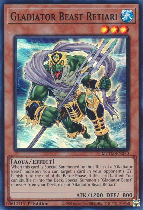 Gladiator Beast Retiari [MZTM-EN070] Super Rare | Clutch Gaming