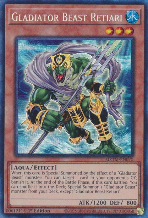 Gladiator Beast Retiari (Collector's Rare) [MZTM-EN070] Collector's Rare | Clutch Gaming
