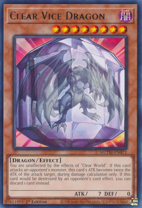 Clear Vice Dragon [MZTM-EN071] Rare | Clutch Gaming