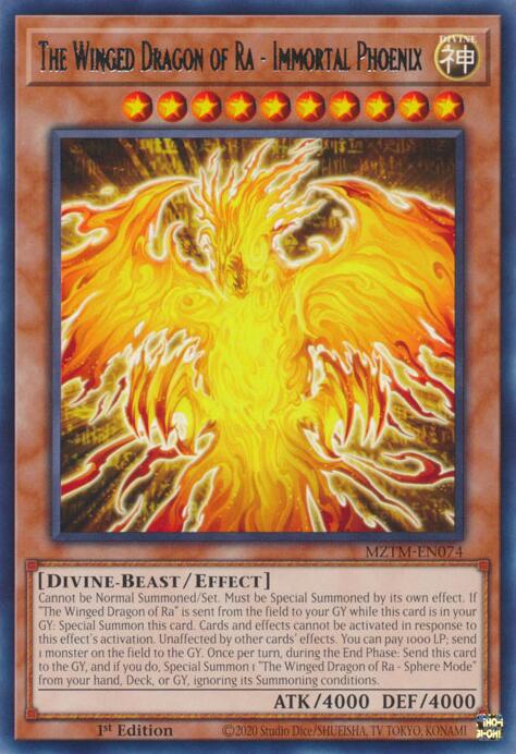 The Winged Dragon of Ra - Immortal Phoenix [MZTM-EN074] Rare | Clutch Gaming