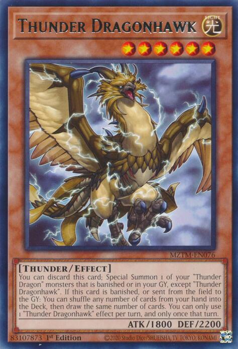 Thunder Dragonhawk [MZTM-EN076] Rare | Clutch Gaming