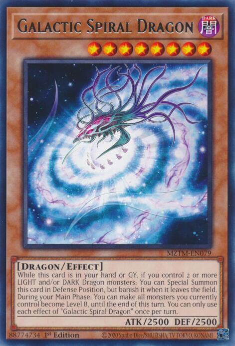 Galactic Spiral Dragon [MZTM-EN079] Rare | Clutch Gaming