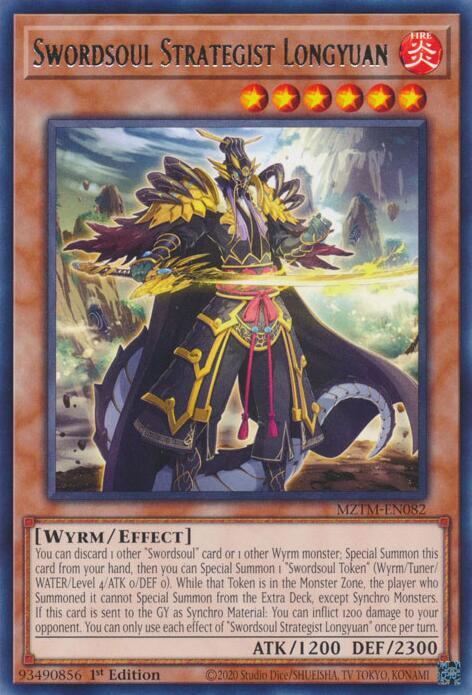 Swordsoul Strategist Longyuan [MZTM-EN082] Rare | Clutch Gaming