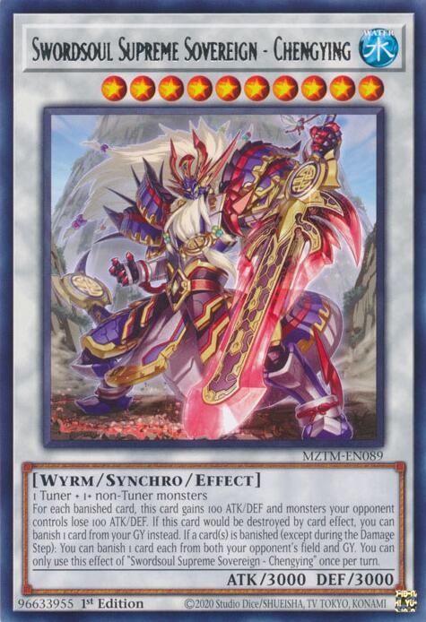 Swordsoul Supreme Sovereign - Chengying [MZTM-EN089] Rare | Clutch Gaming