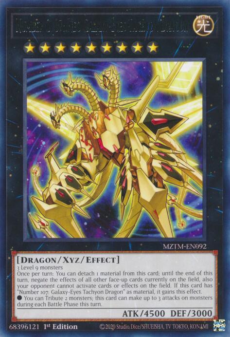 Number C107: Neo Galaxy-Eyes Tachyon Dragon [MZTM-EN092] Rare | Clutch Gaming