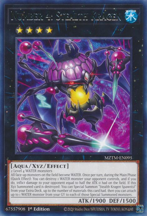 Number 4: Stealth Kragen [MZTM-EN095] Rare | Clutch Gaming