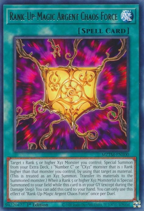 Rank-Up-Magic Argent Chaos Force [MZTM-EN100] Rare | Clutch Gaming
