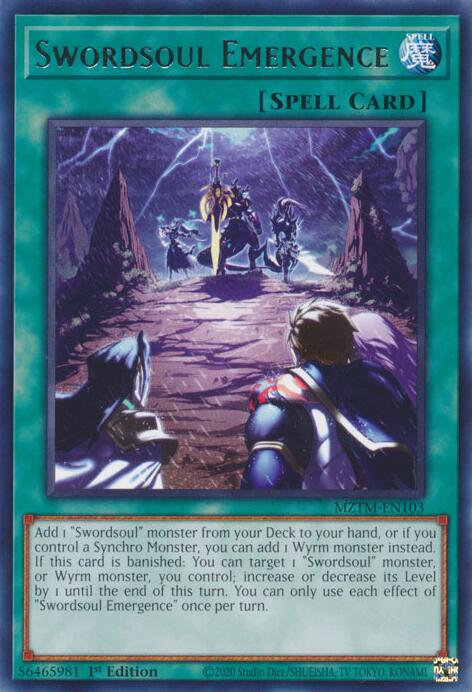 Swordsoul Emergence [MZTM-EN103] Rare | Clutch Gaming