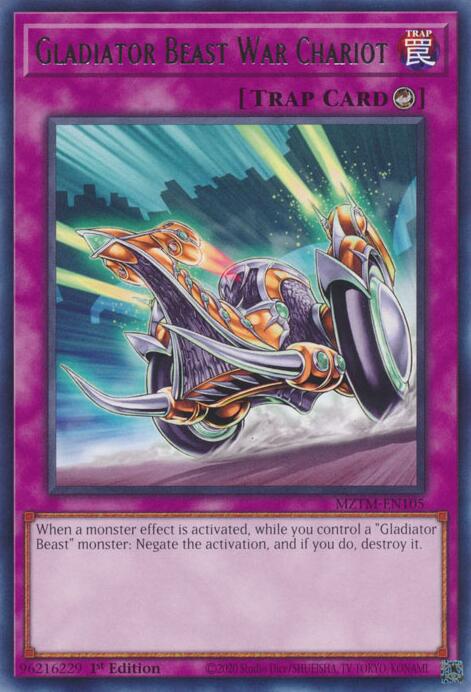 Gladiator Beast War Chariot [MZTM-EN105] Rare | Clutch Gaming