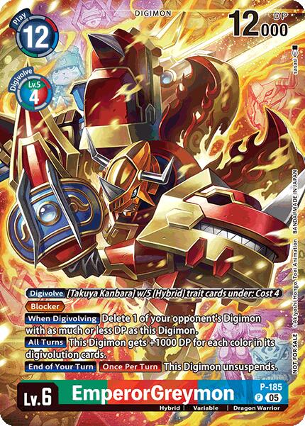 EmperorGreymon [P-185] (BT-21: Illustration Celebration Pack) [World Convergence] | Clutch Gaming