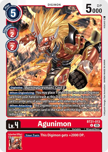 Agunimon [BT21-013] [World Convergence] | Clutch Gaming